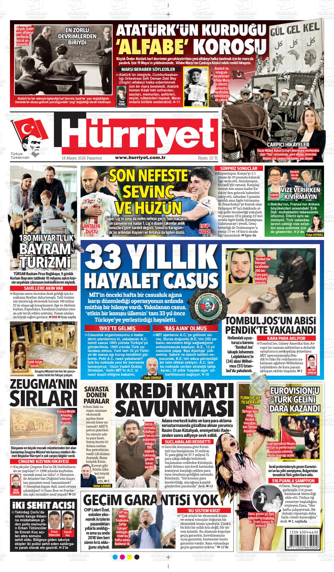 Hürriyet Gazetesi 18.05.2026