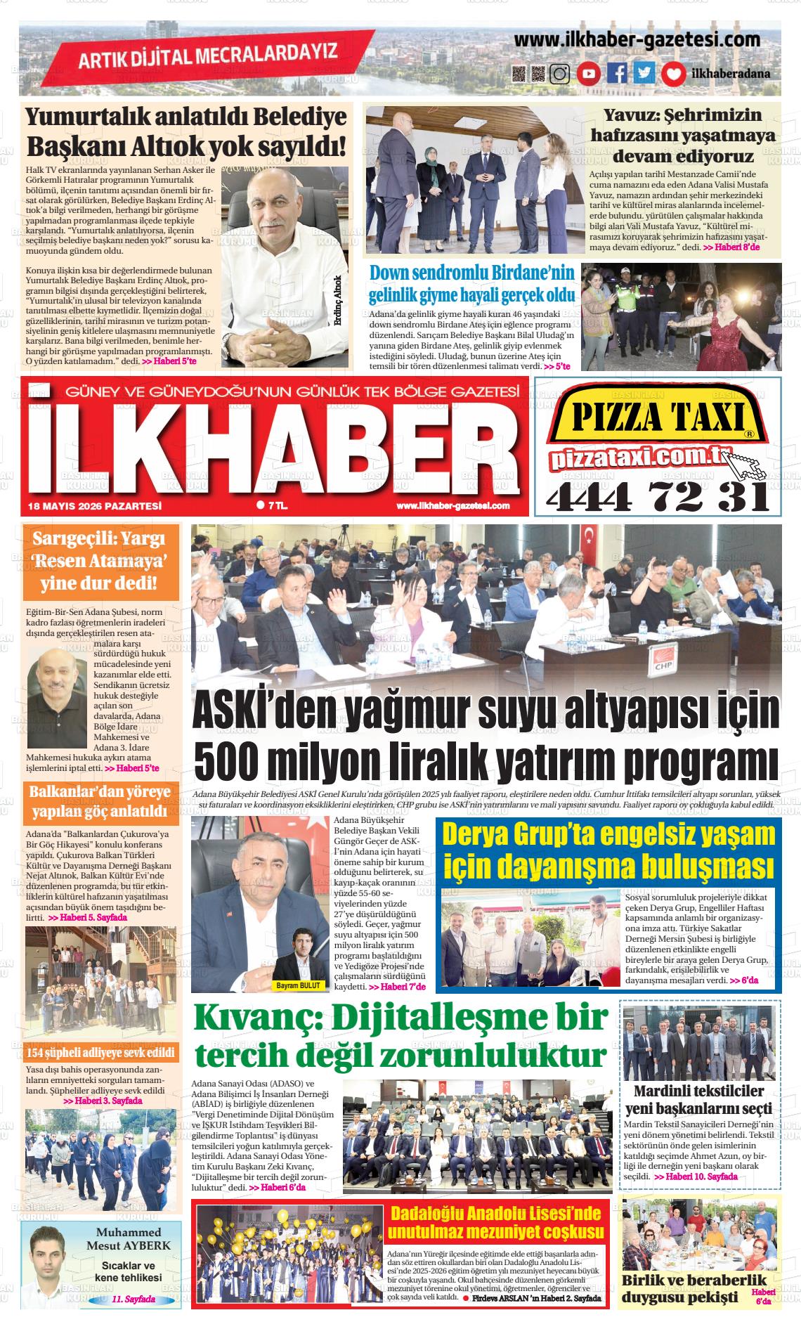 Adana Ilkhaber 18.05.2026