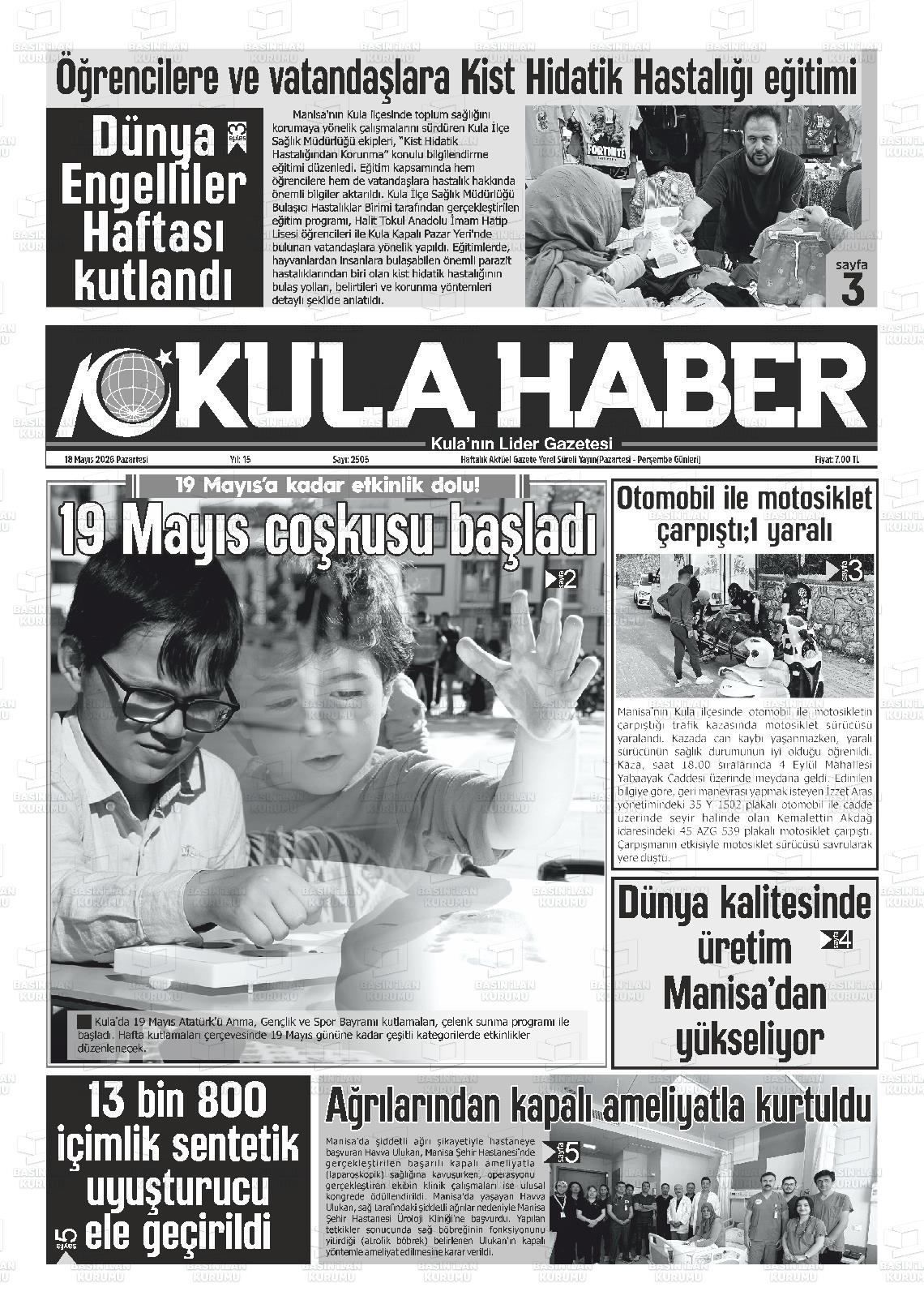 Manisa Kulahaber 18.05.2026