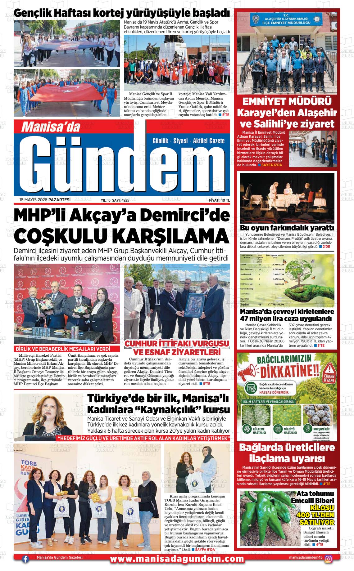 Manisa Dagundem 18.05.2026