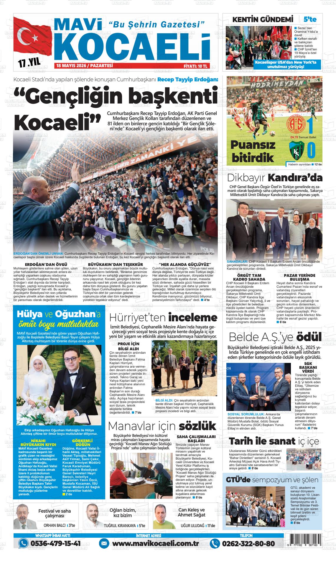 Kocaeli Mavi 18.05.2026