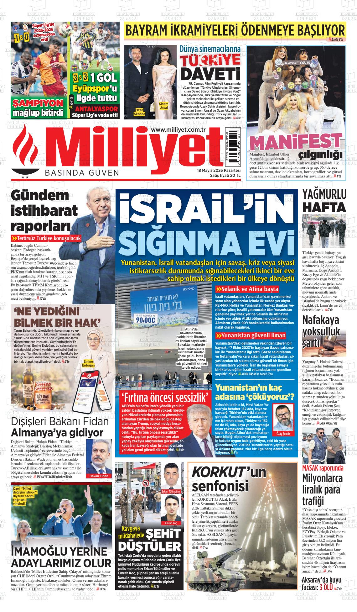 Milliyet Gazetesi 18.05.2026