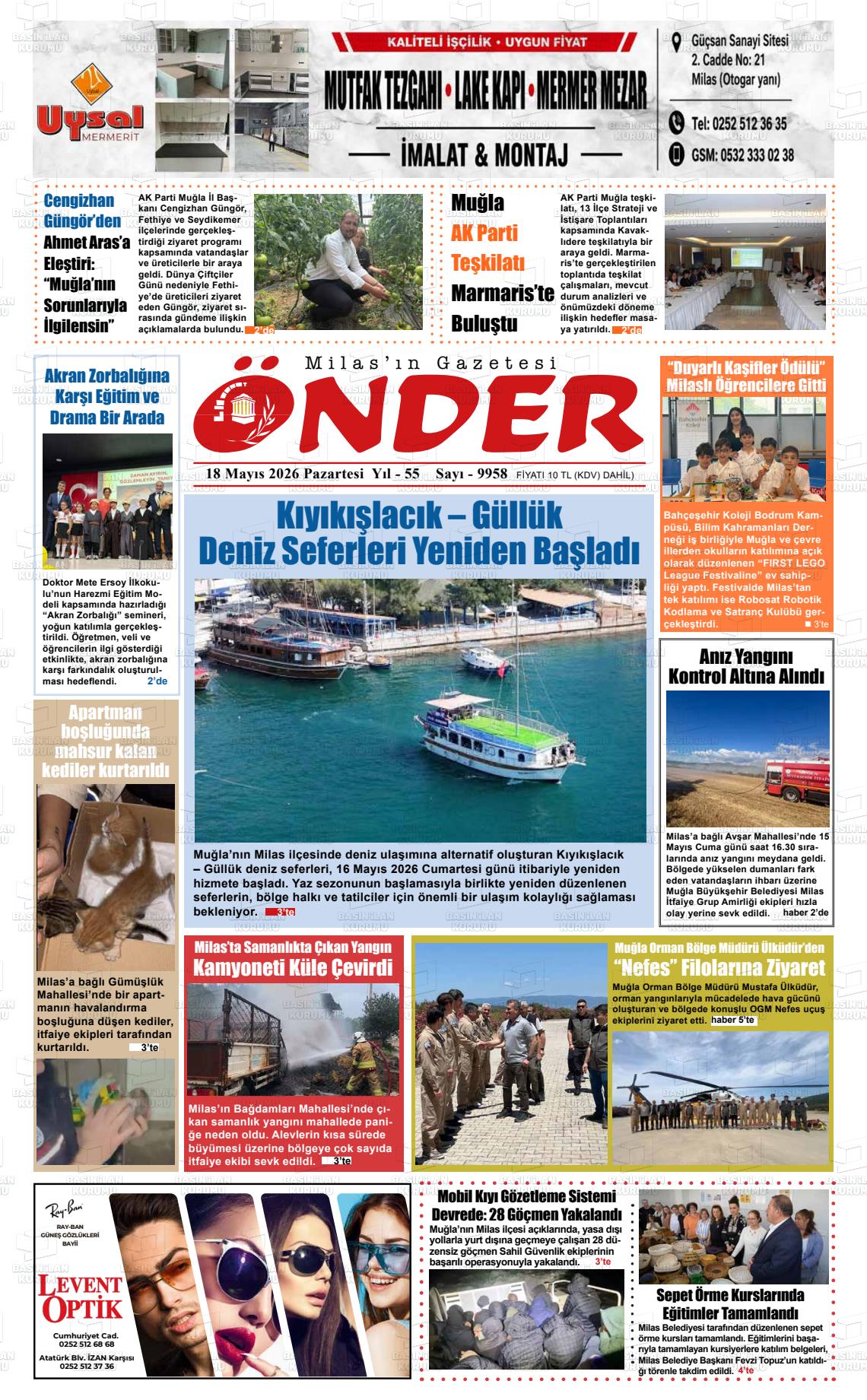 Mugla Onder 18.05.2026