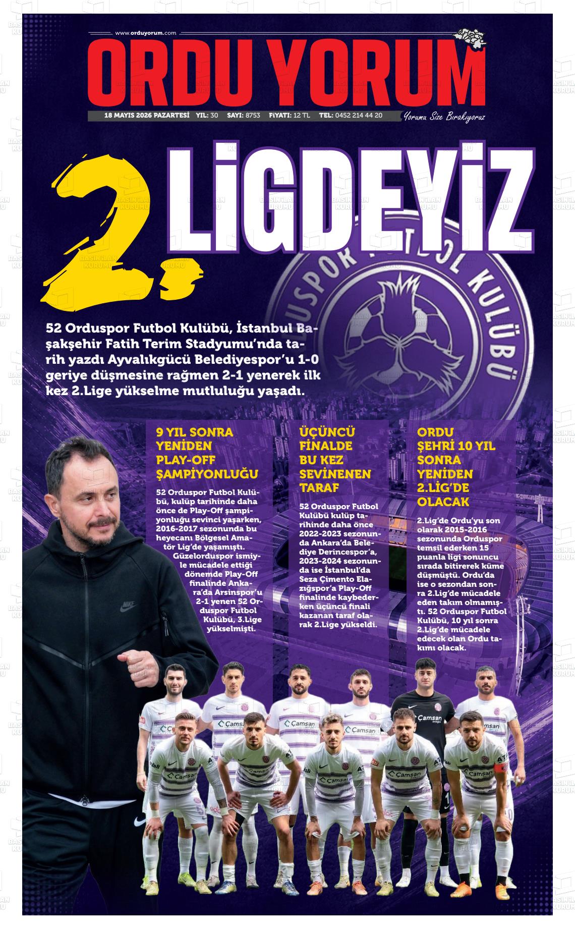 Ordu Yorum 18.05.2026
