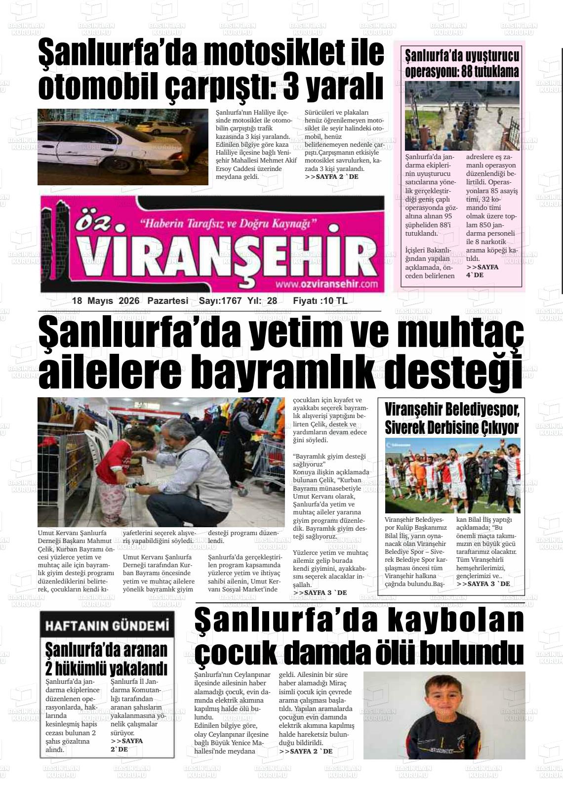 Sanliurfa Ozviransehir 18.05.2026