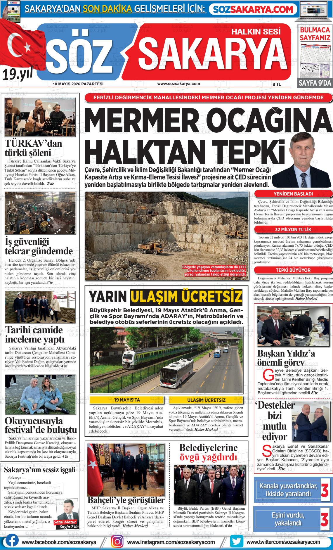 Sakarya Halk 18.05.2026