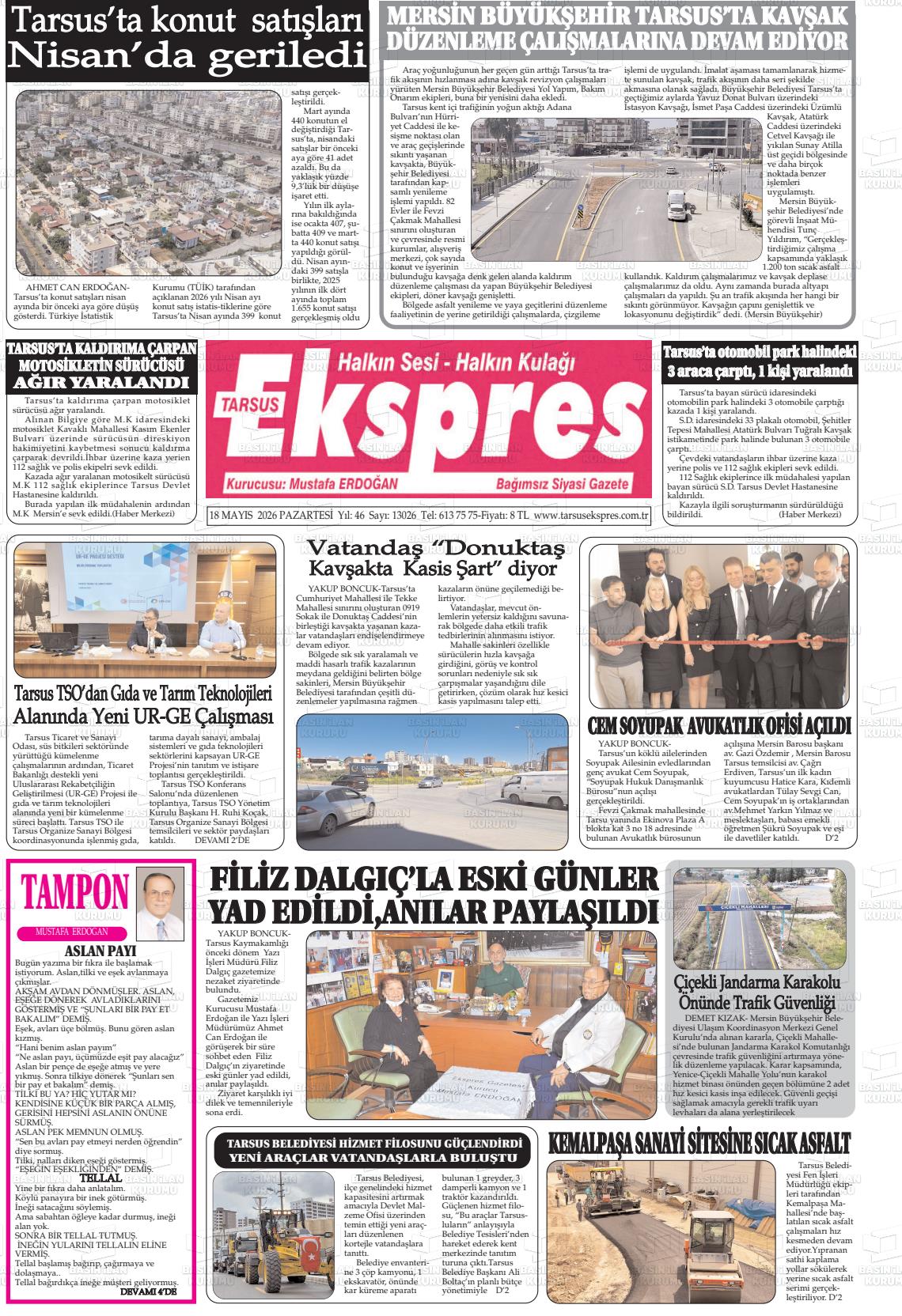 Mersin Tarsusekspres 18.05.2026