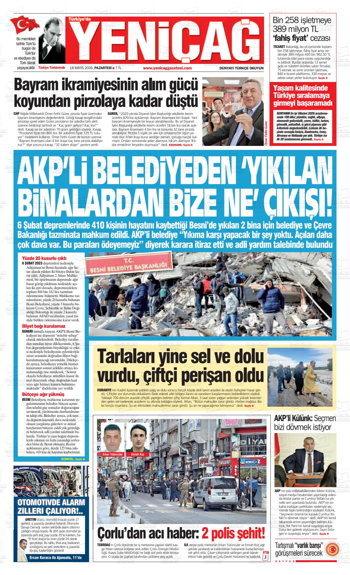 Istanbul Turkiyedeyenicag 18.05.2026