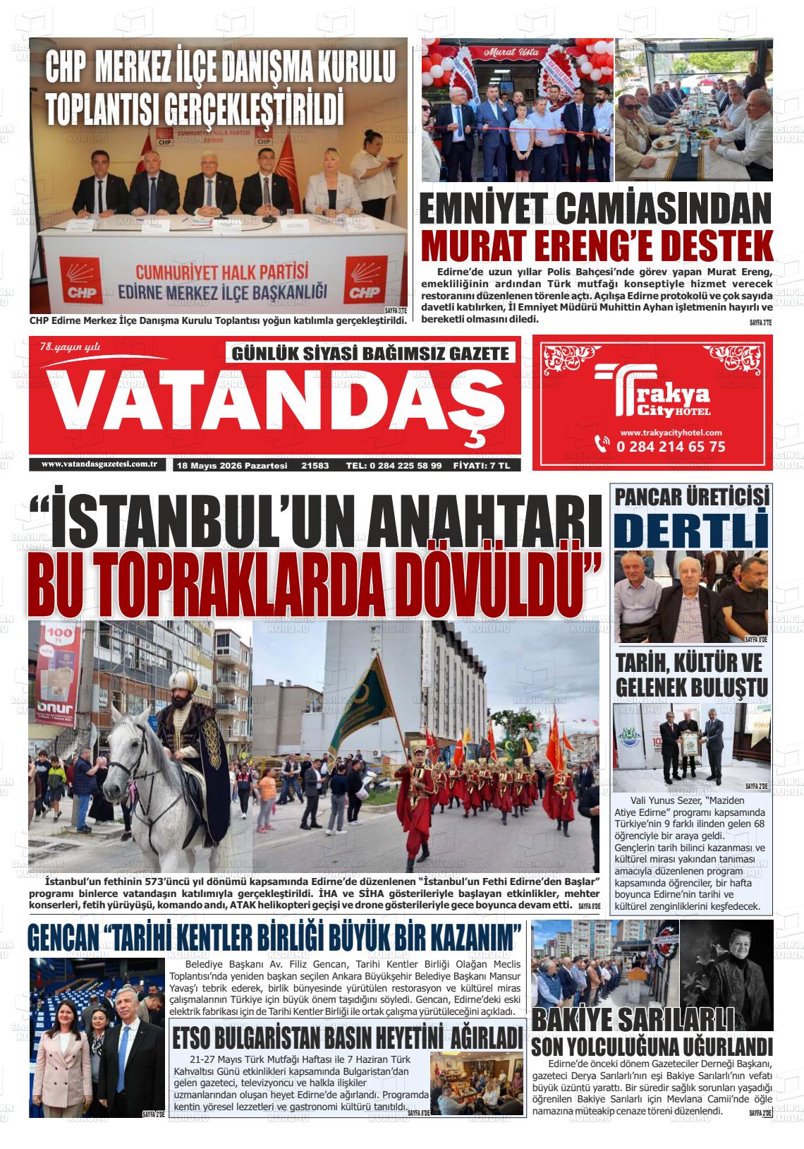 Edirne Vatandas 18.05.2026
