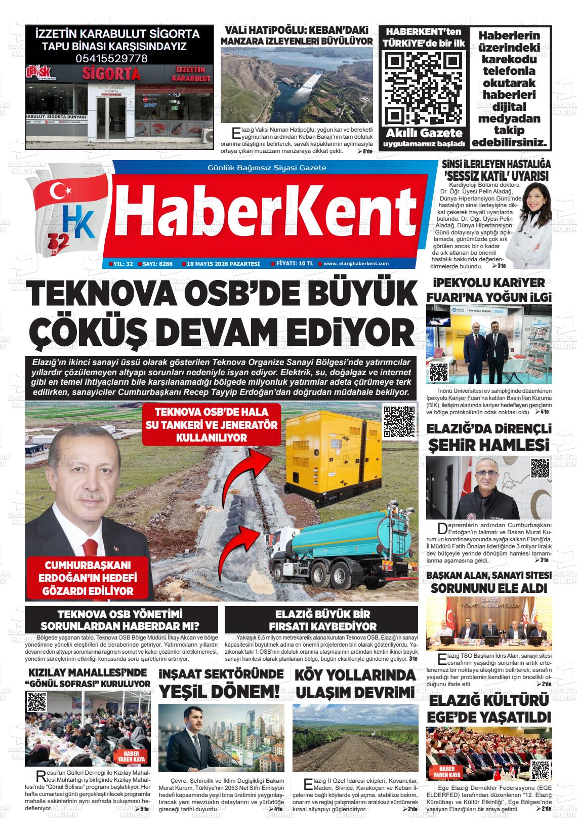 Elazig Yenicag 18.05.2026