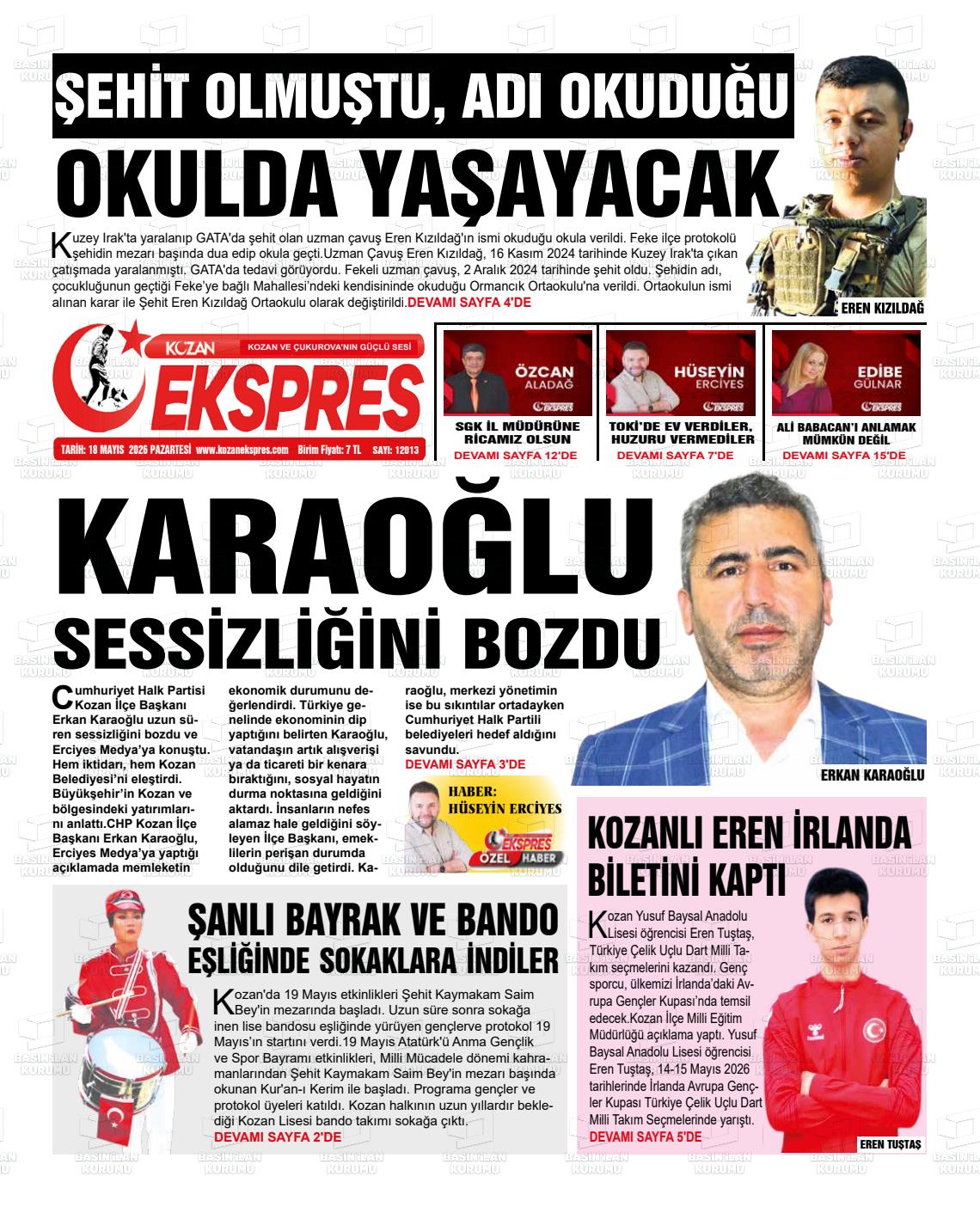Adana Yenihursoz 18.05.2026