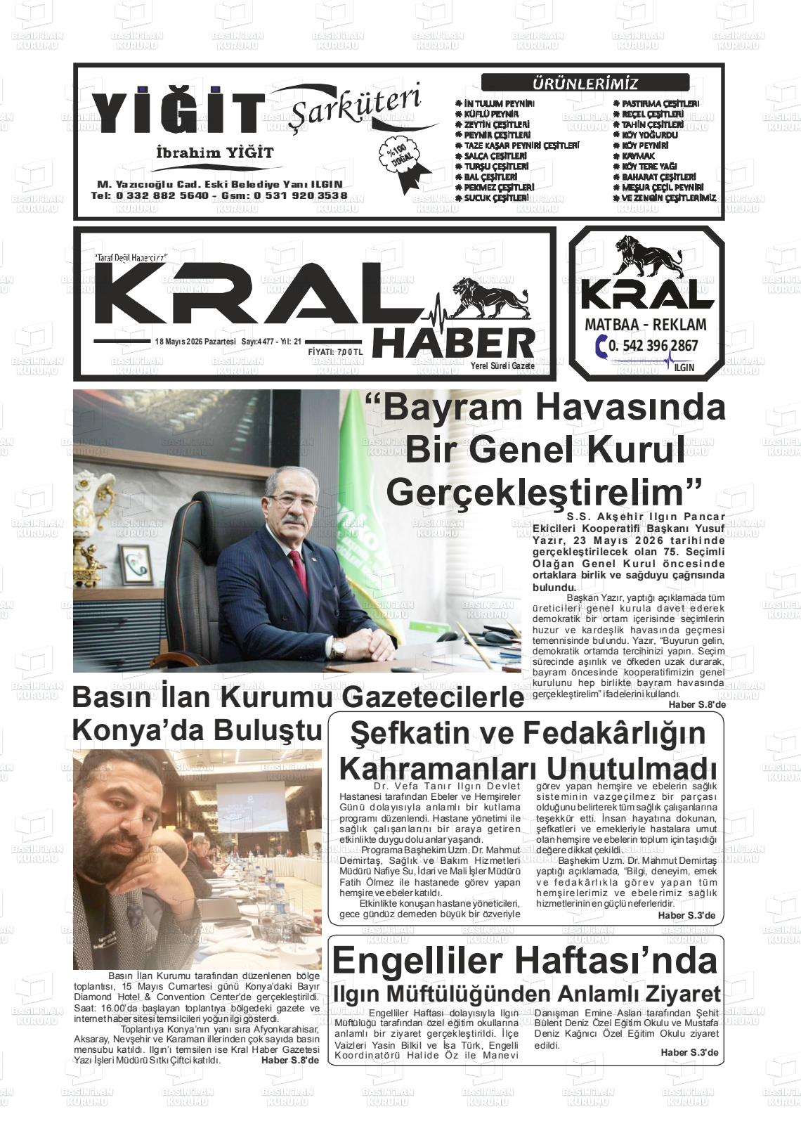 Konya Yeniilginpostasi 18.05.2026