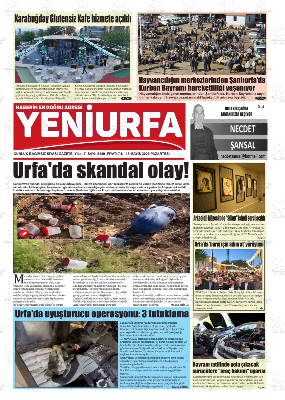 Sanliurfa Yeniurfa 18.05.2026