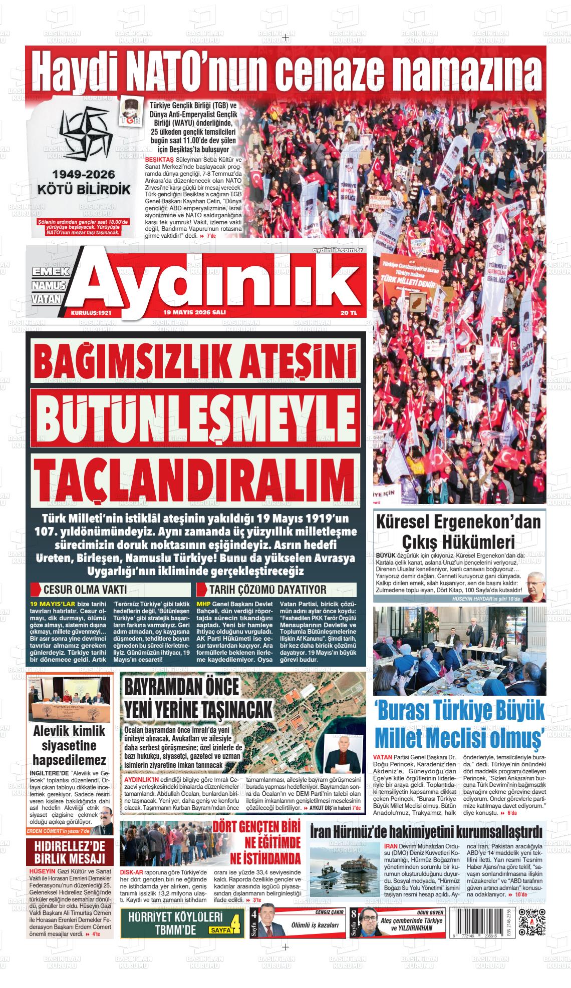 Istanbul Aydinlikvatanemeknamus 19.05.2026
