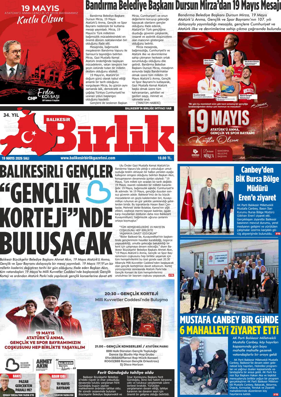 Balikesir Birlik 19.05.2026