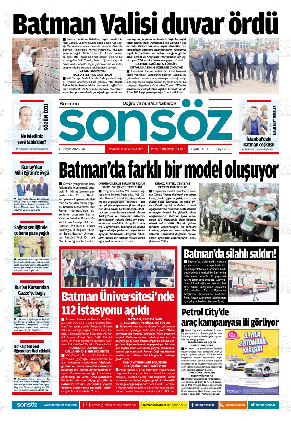 Batman Sonsoz 19.05.2026