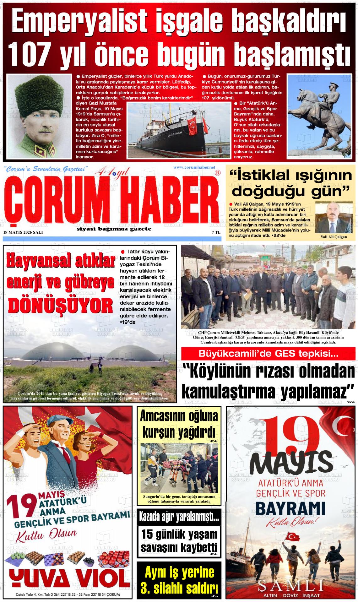 Corum Haber 19.05.2026