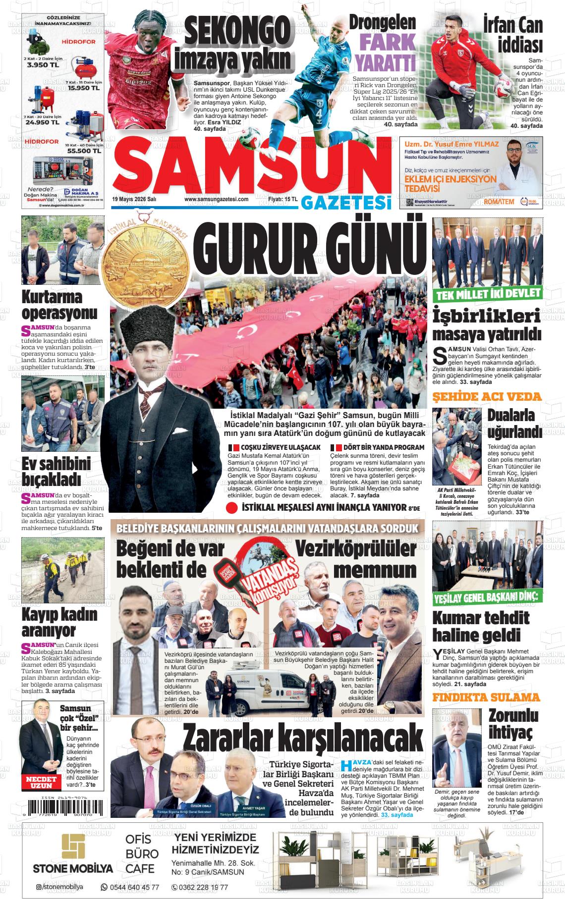 Samsun Ekip 19.05.2026