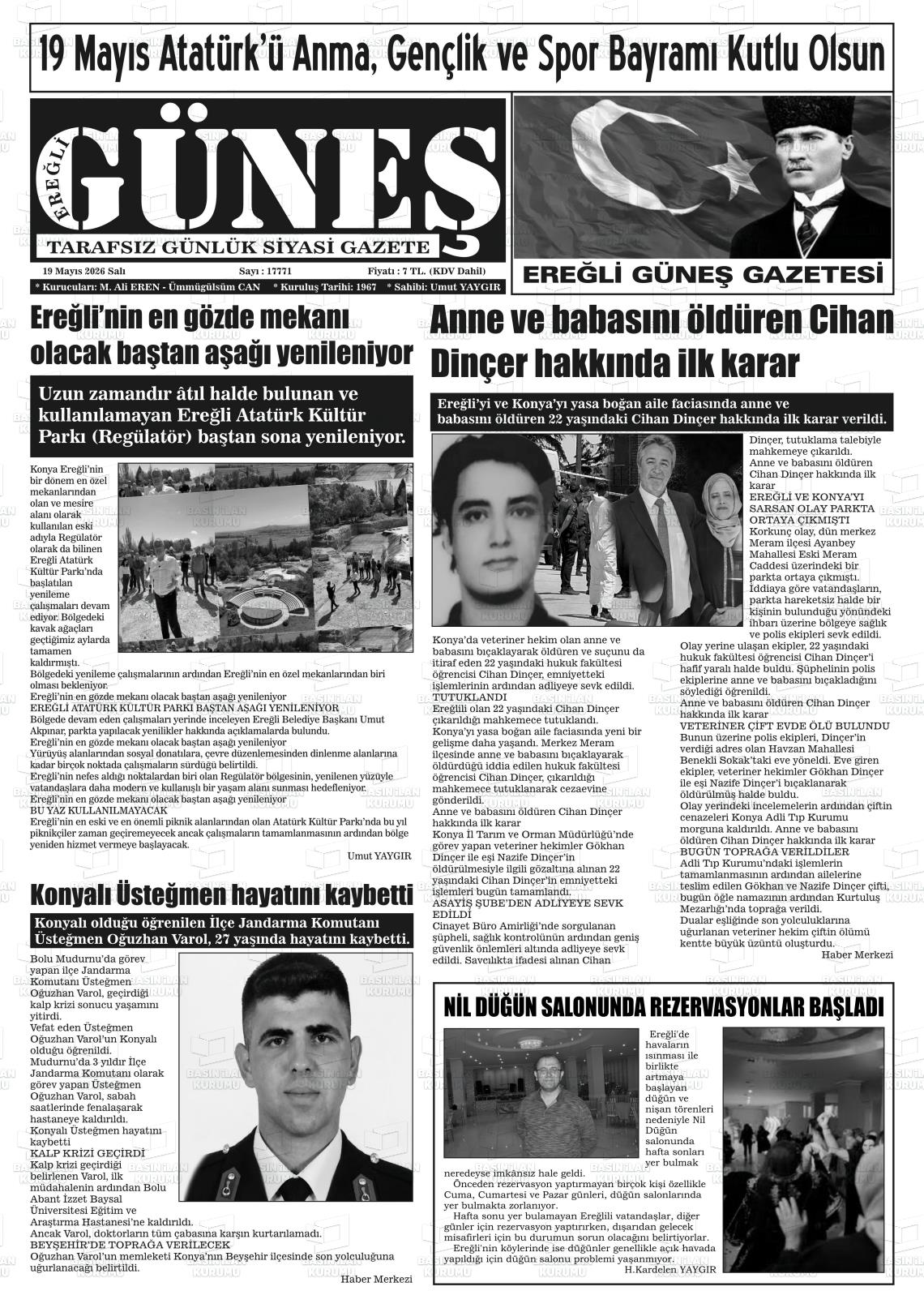 Konya Eregligunes 19.05.2026