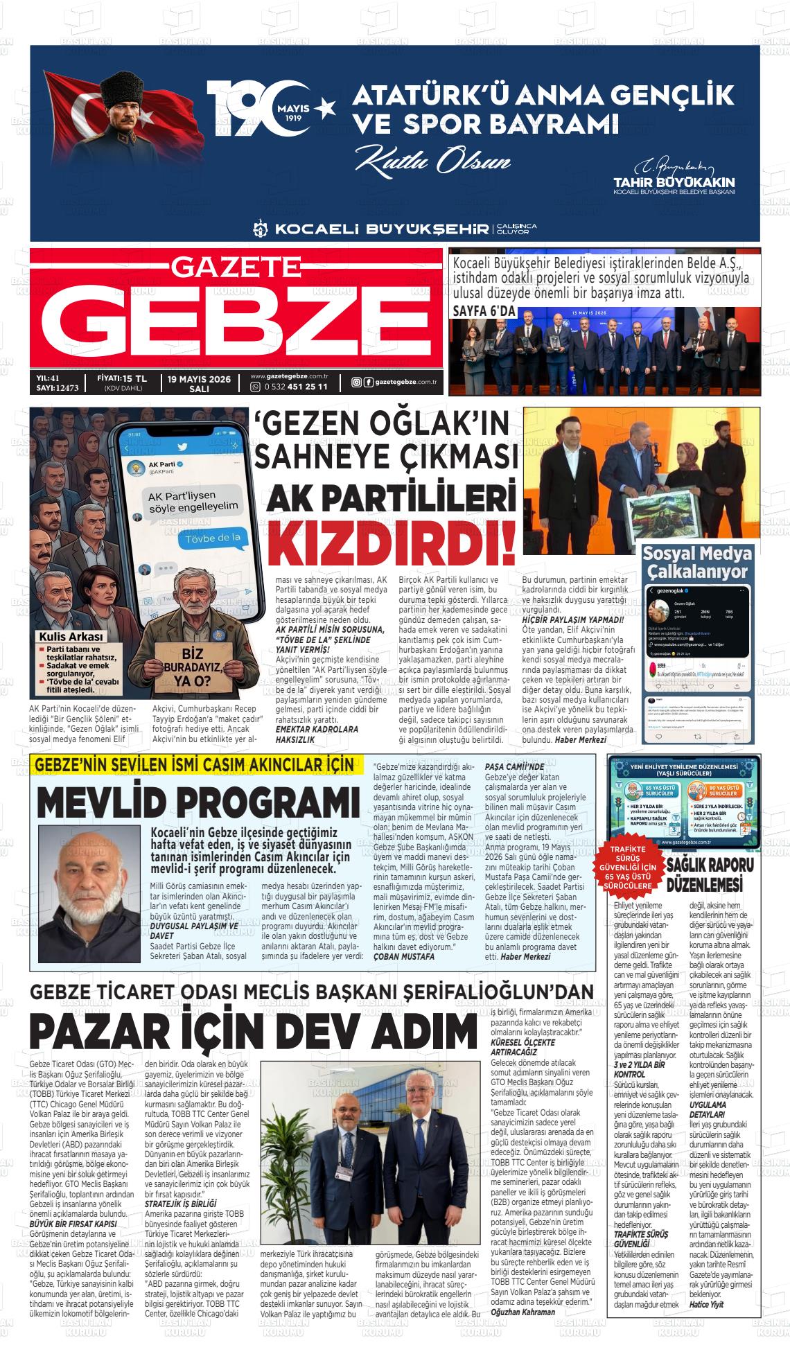 Kocaeli Gebze 19.05.2026