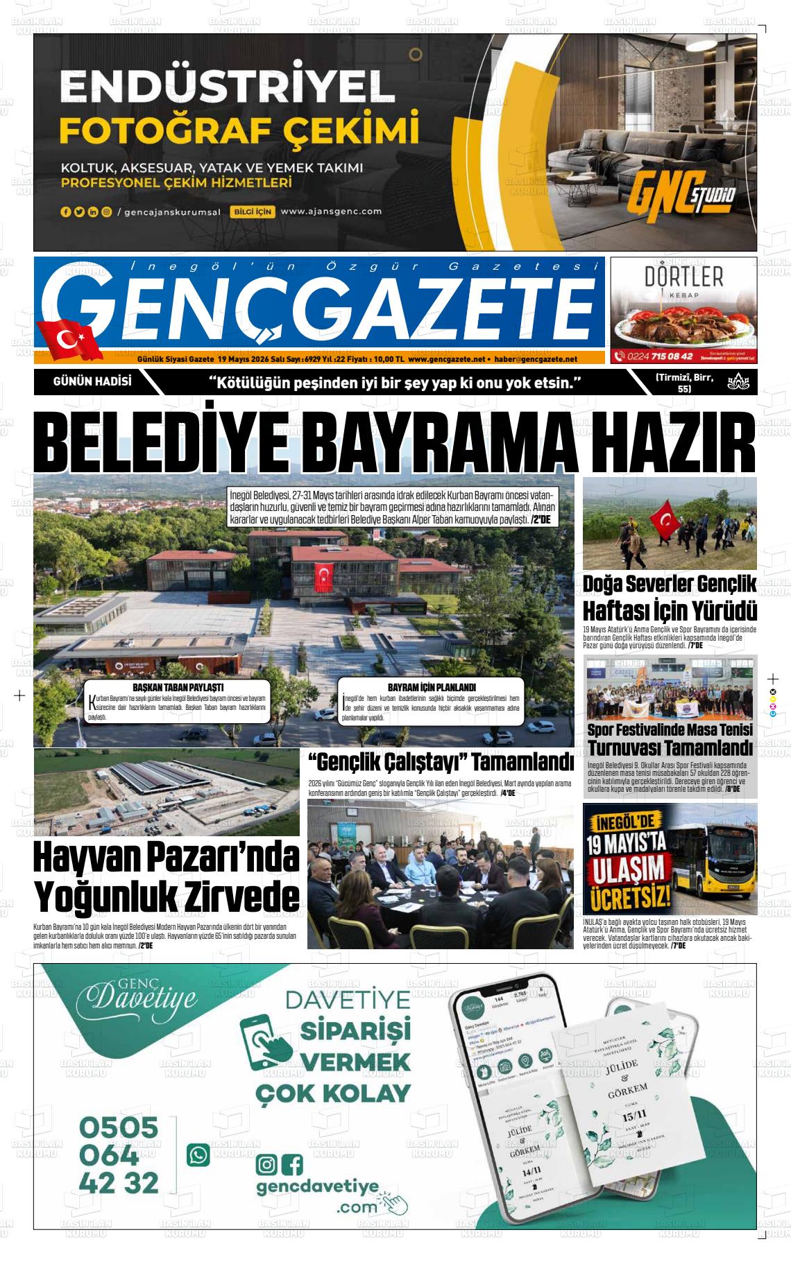 Bursa Gencgazete 19.05.2026