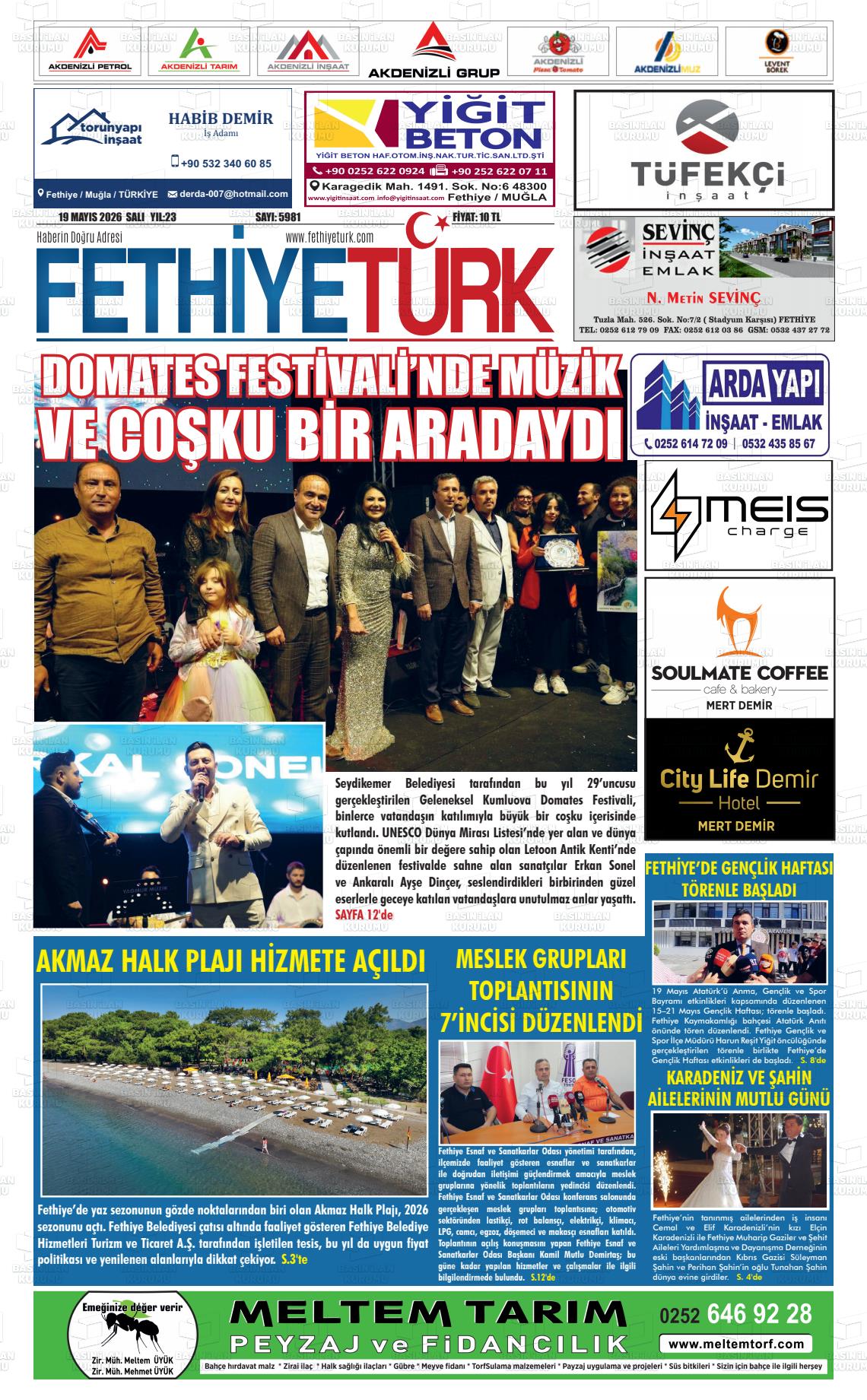 Mugla Gozdefethiye 19.05.2026