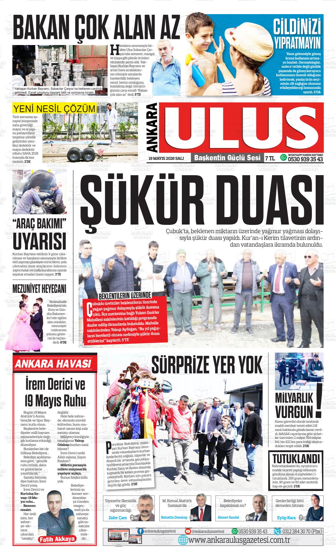 Ankara Habervaktim 19.05.2026