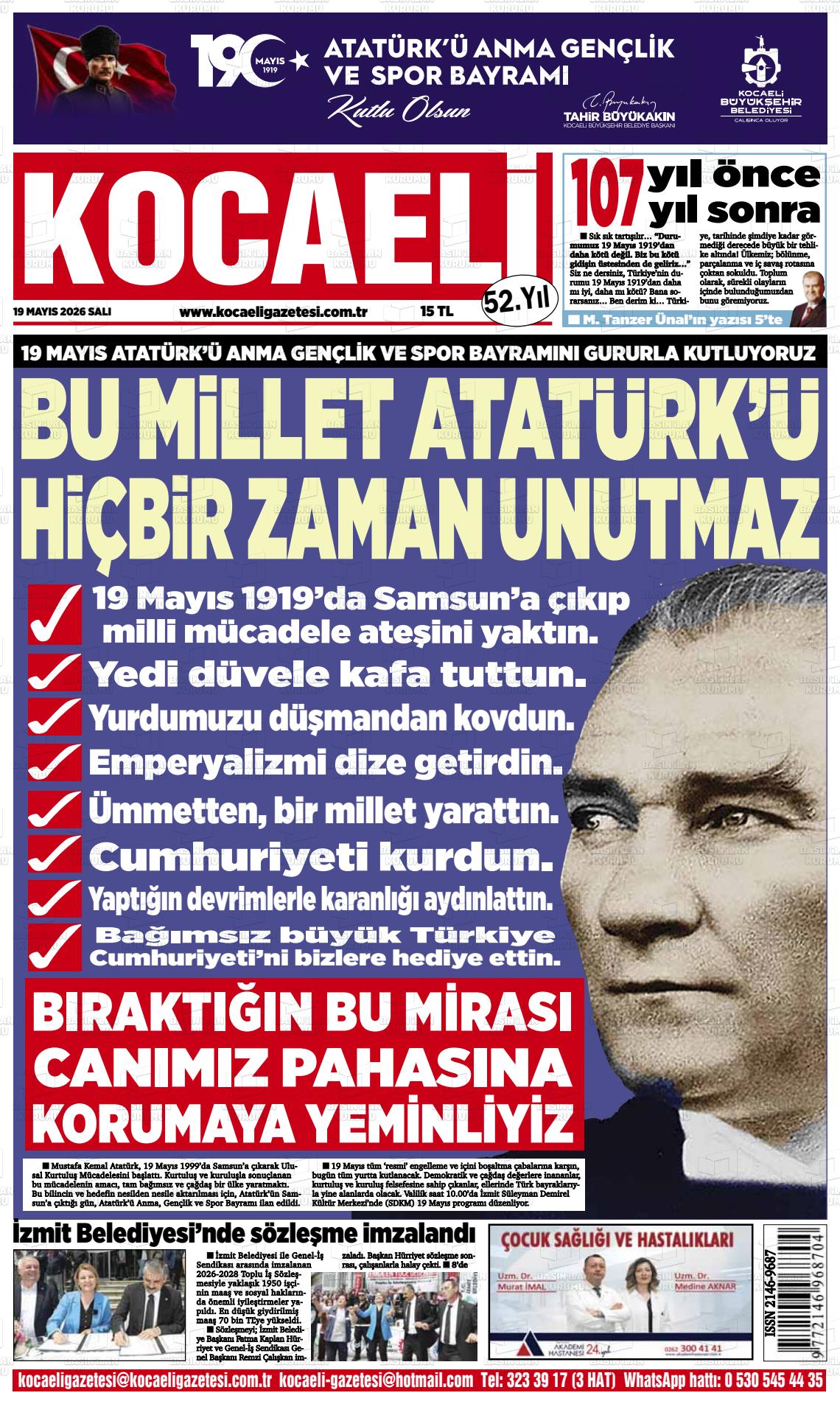 Kocaeli 19.05.2026