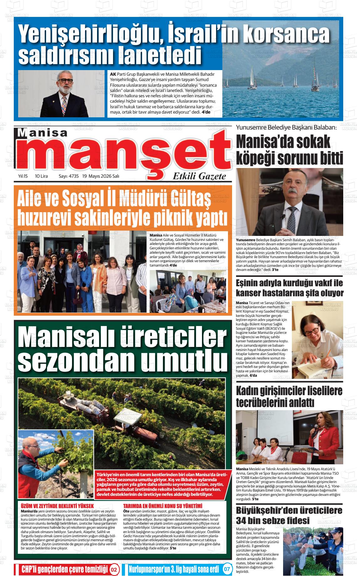 Manisa Manset 19.05.2026