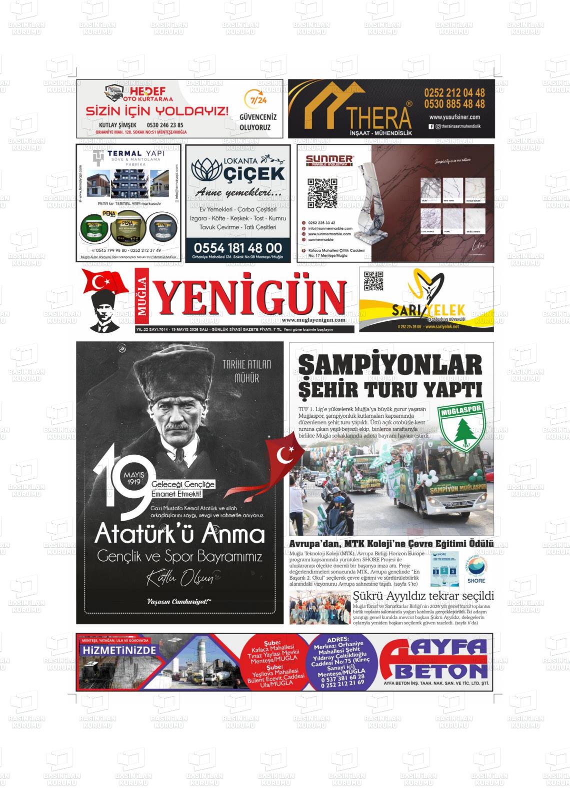 Mugla Yenigun 19.05.2026