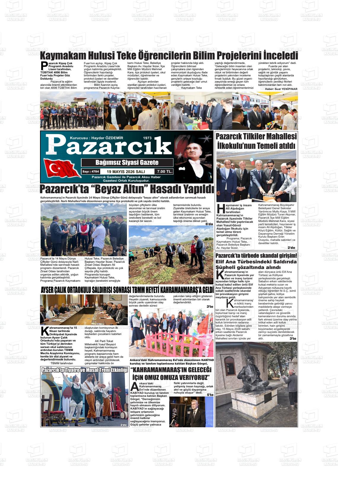 Kahramanmaras Pazarcik 19.05.2026
