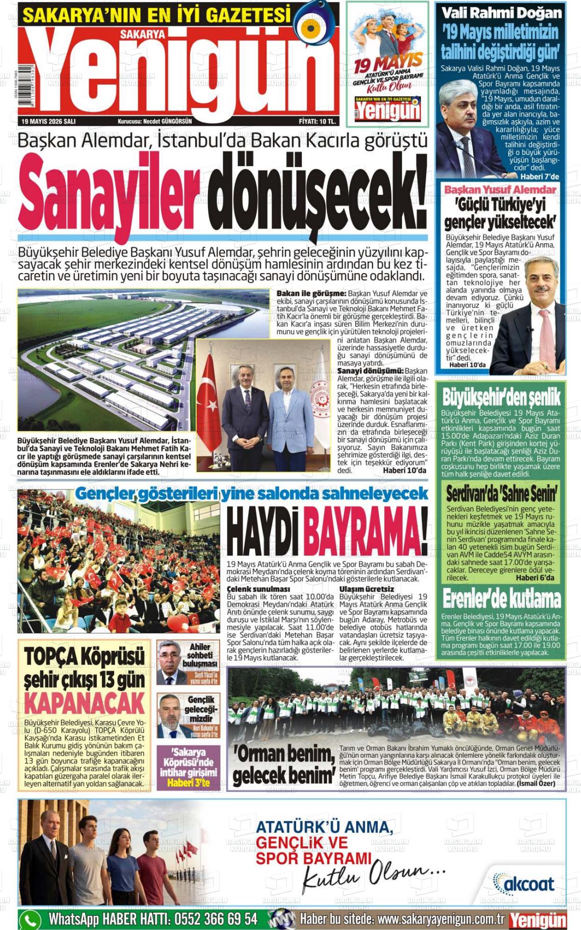 Sakarya Yenigun 19.05.2026