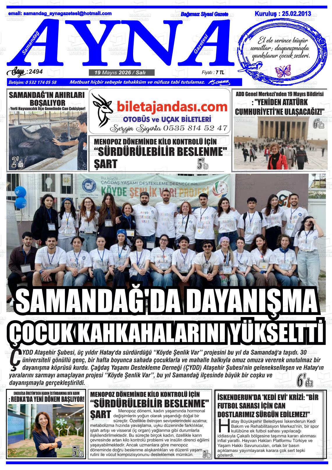 Hatay Samandagayna 19.05.2026