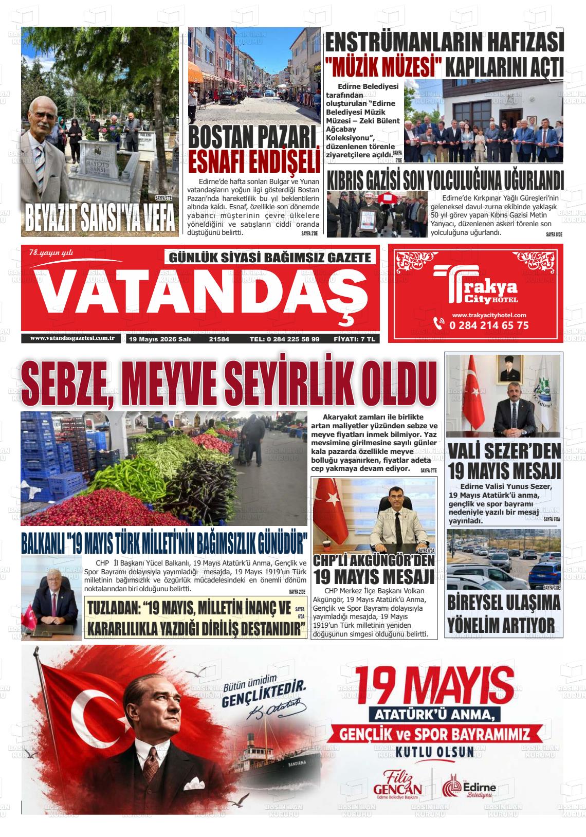 Edirne Vatandas 19.05.2026