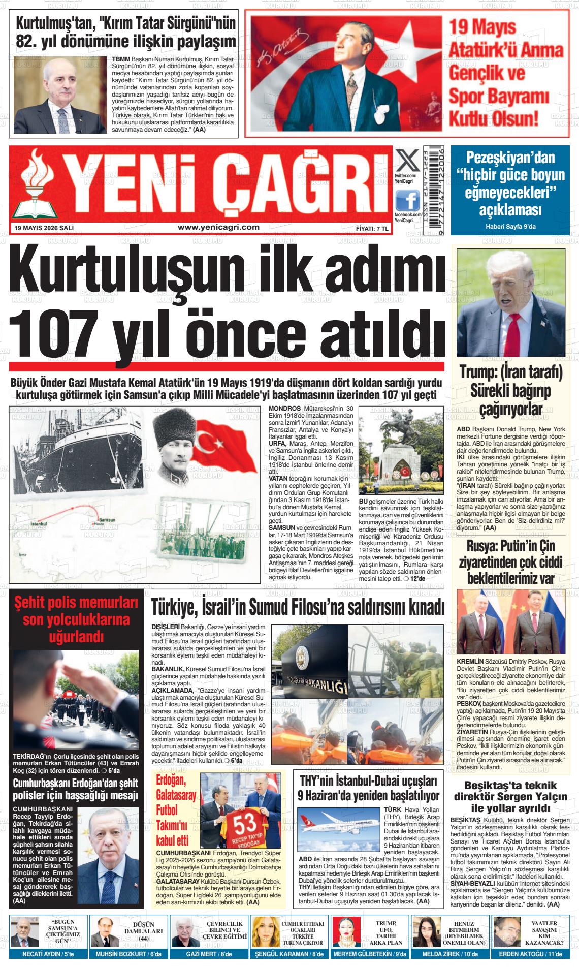 Istanbul Yenicagri 19.05.2026