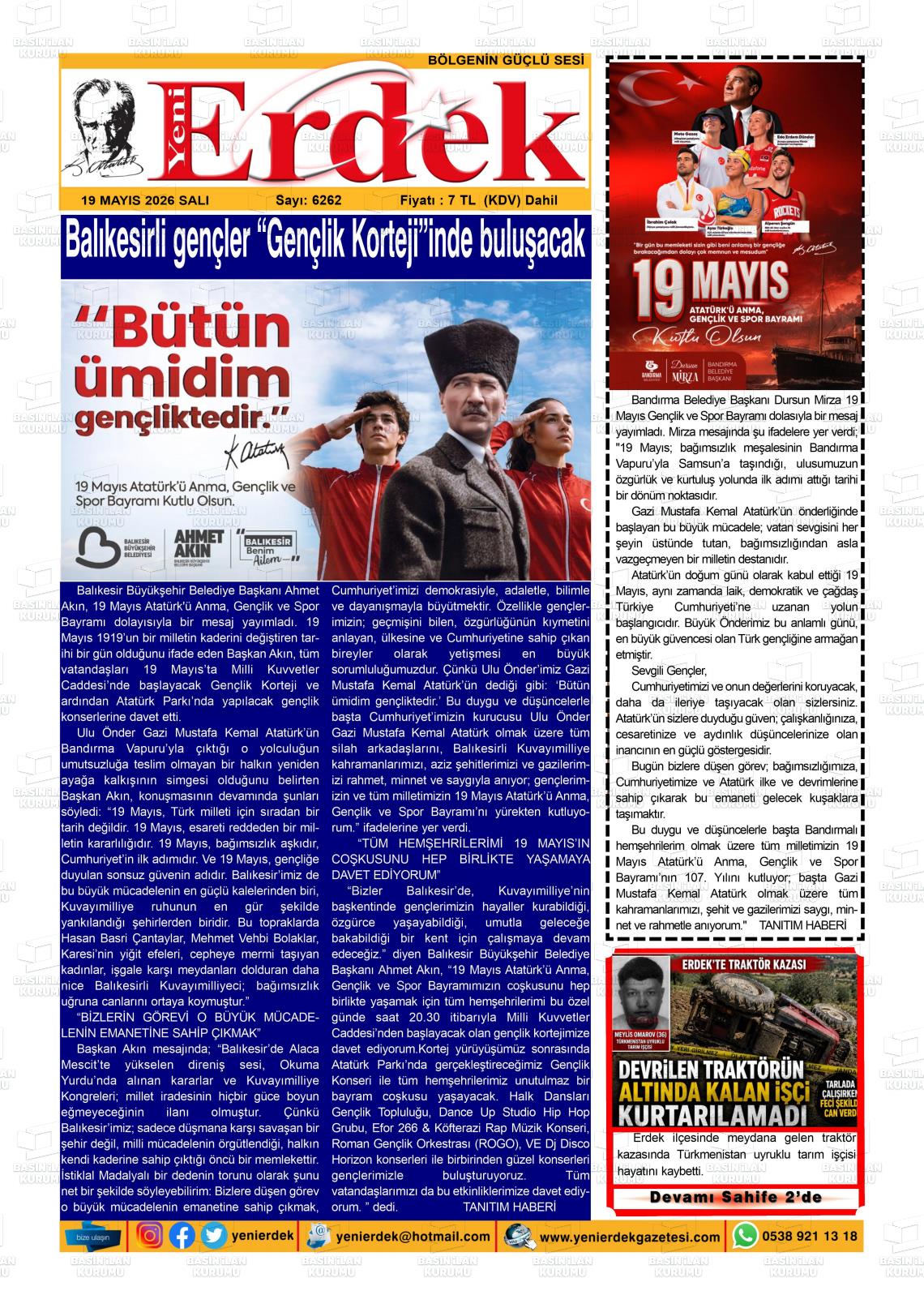 Balikesir Yenierdek 19.05.2026