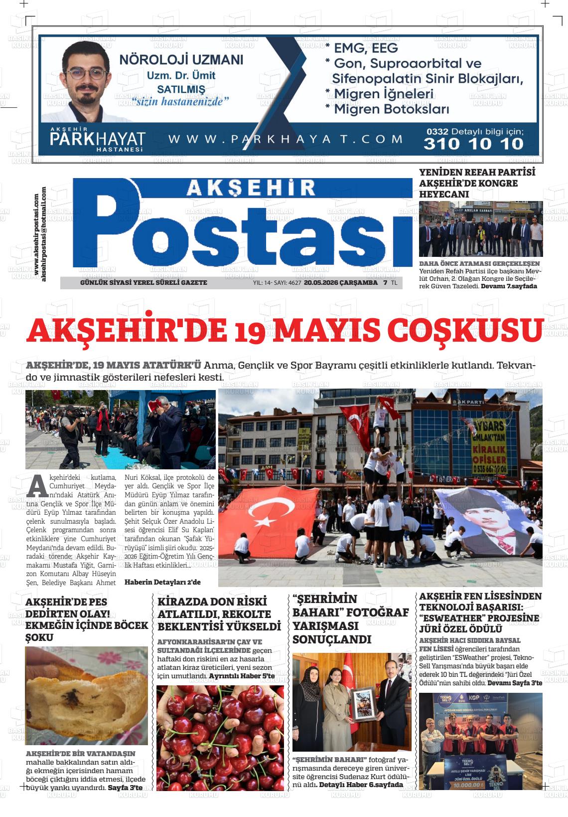 Konya Aksehirpostasi 20.05.2026