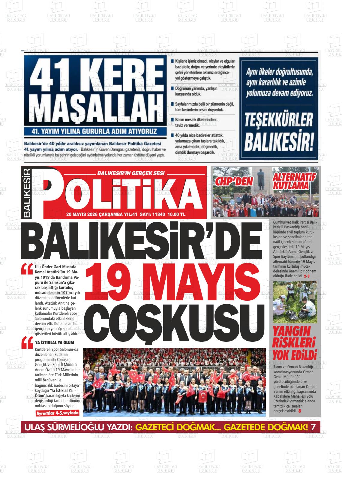 Balikesir Politika 20.05.2026