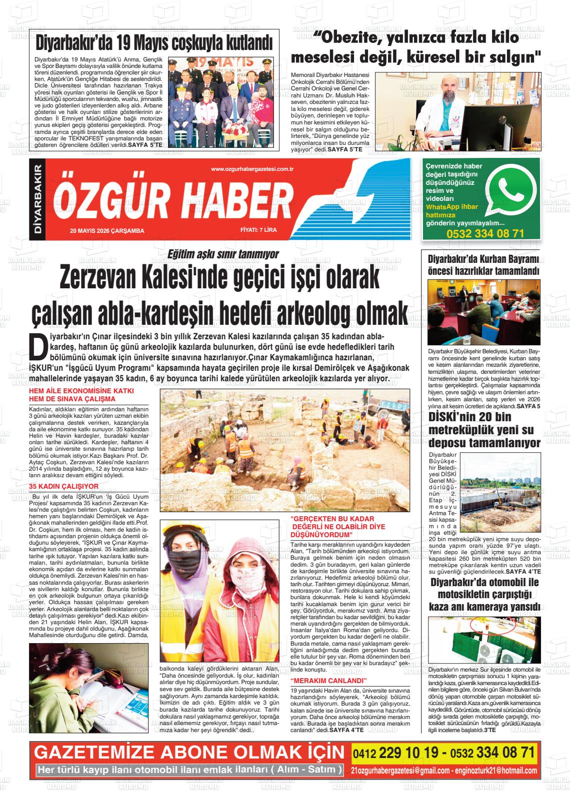 Diyarbakir Ozgurhaber 20.05.2026