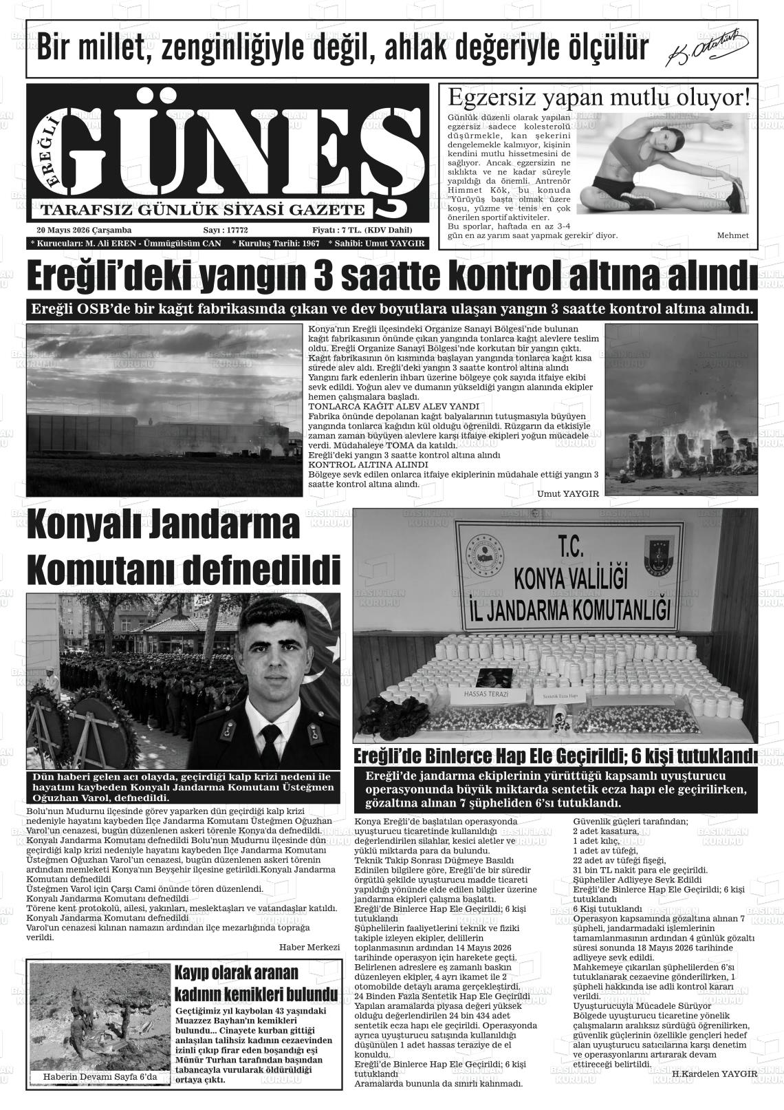 Konya Eregligunes 20.05.2026