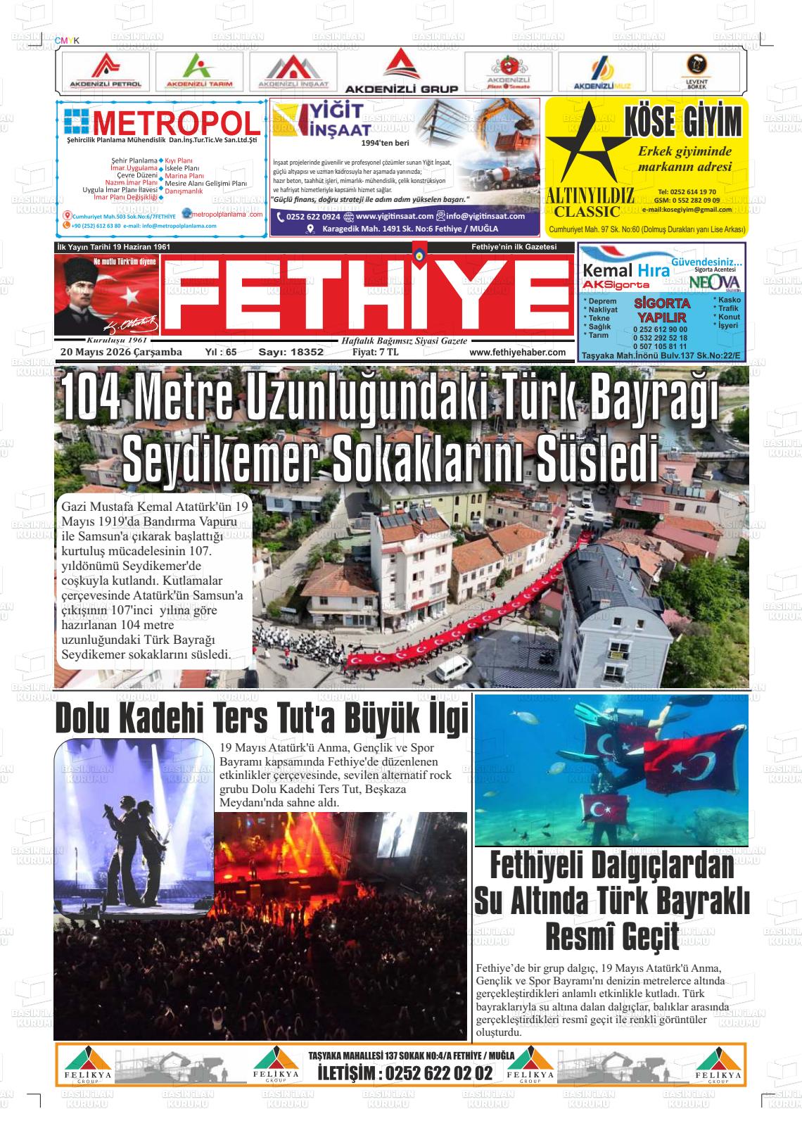 Mugla Fethiye 20.05.2026