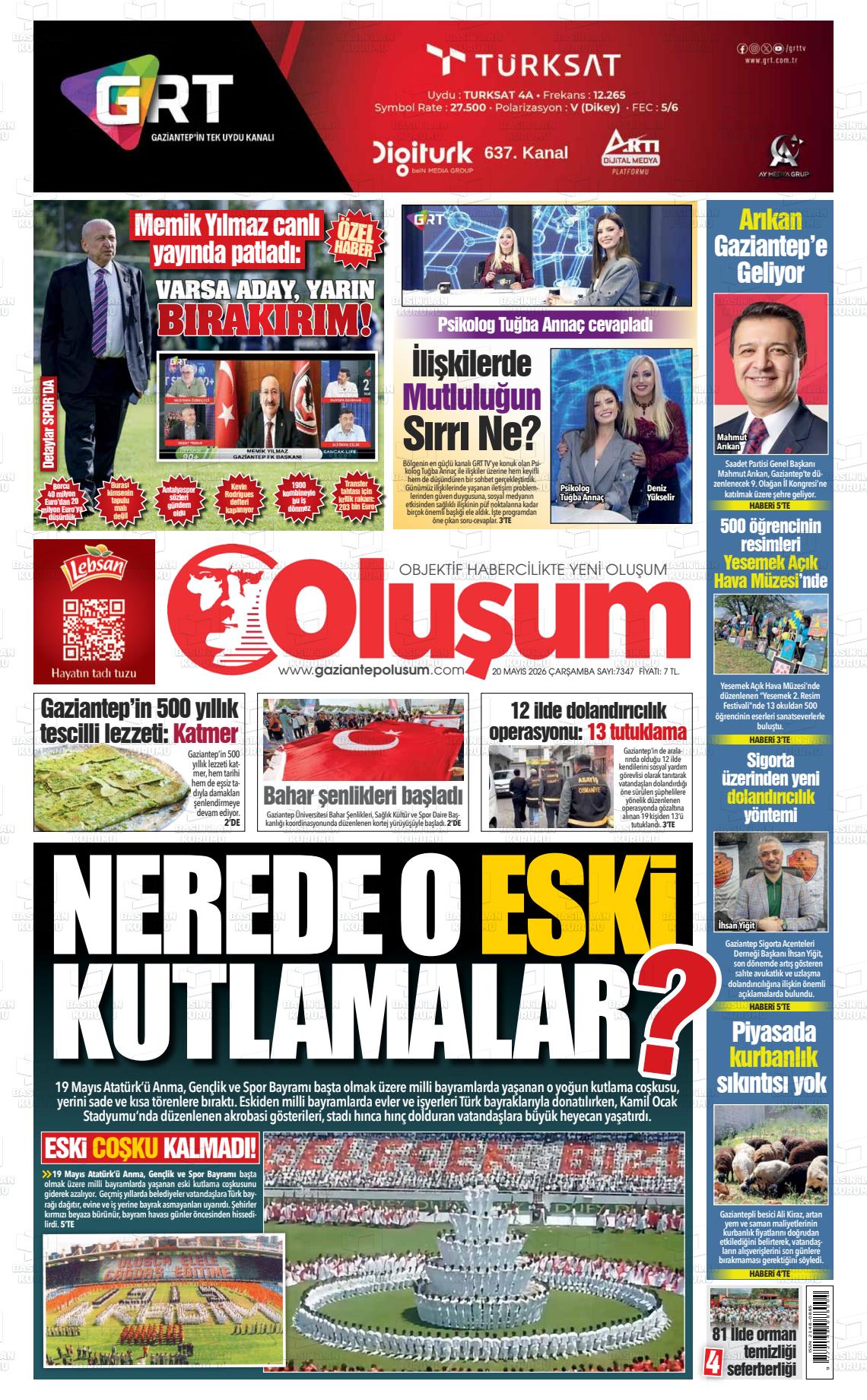 Gaziantep Olusum 20.05.2026