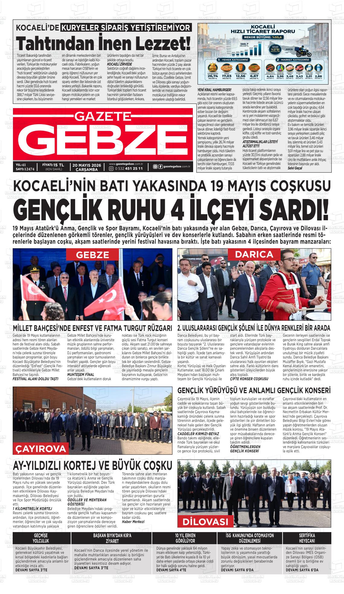 Kocaeli Gebze 20.05.2026