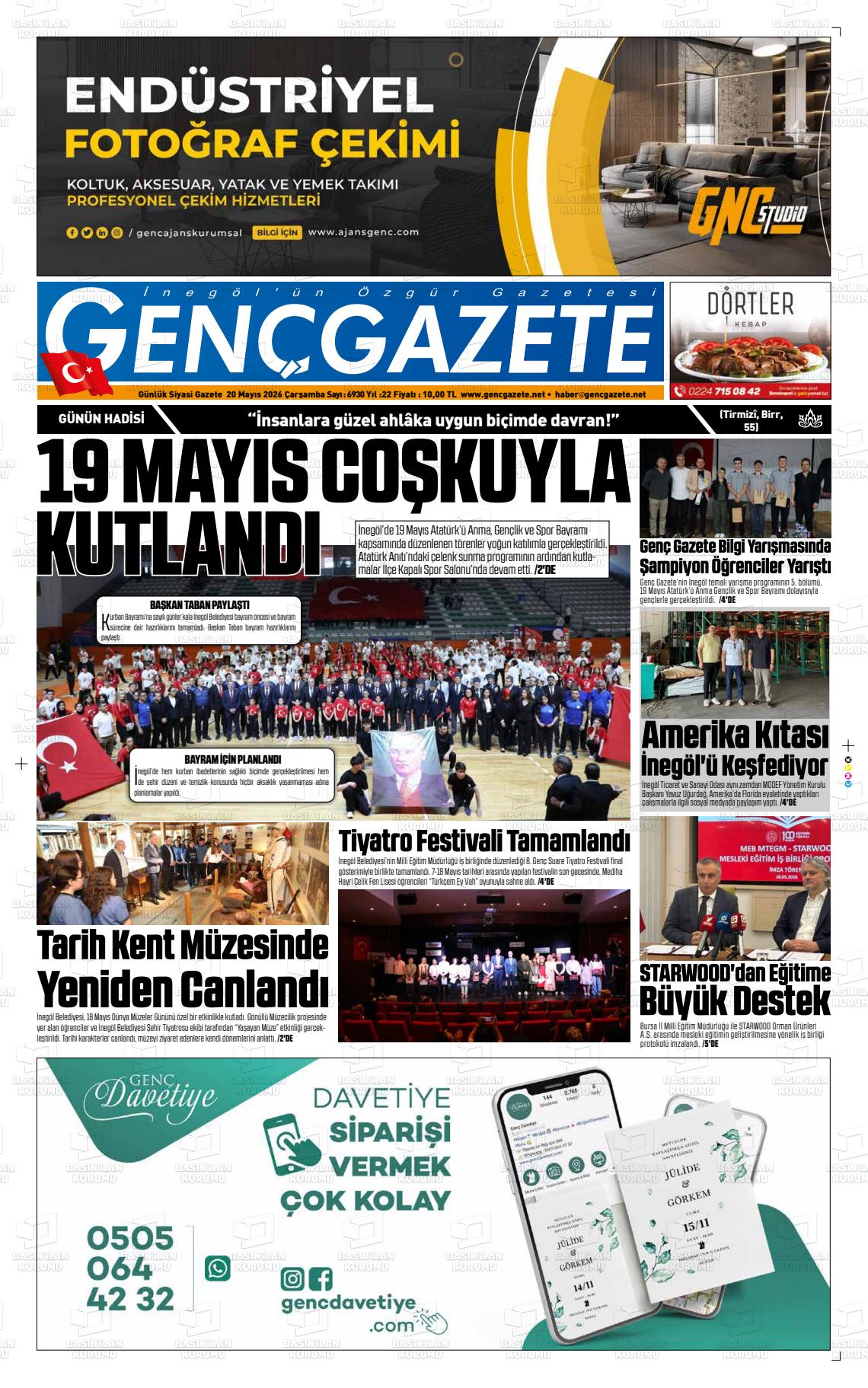 Bursa Gencgazete 20.05.2026