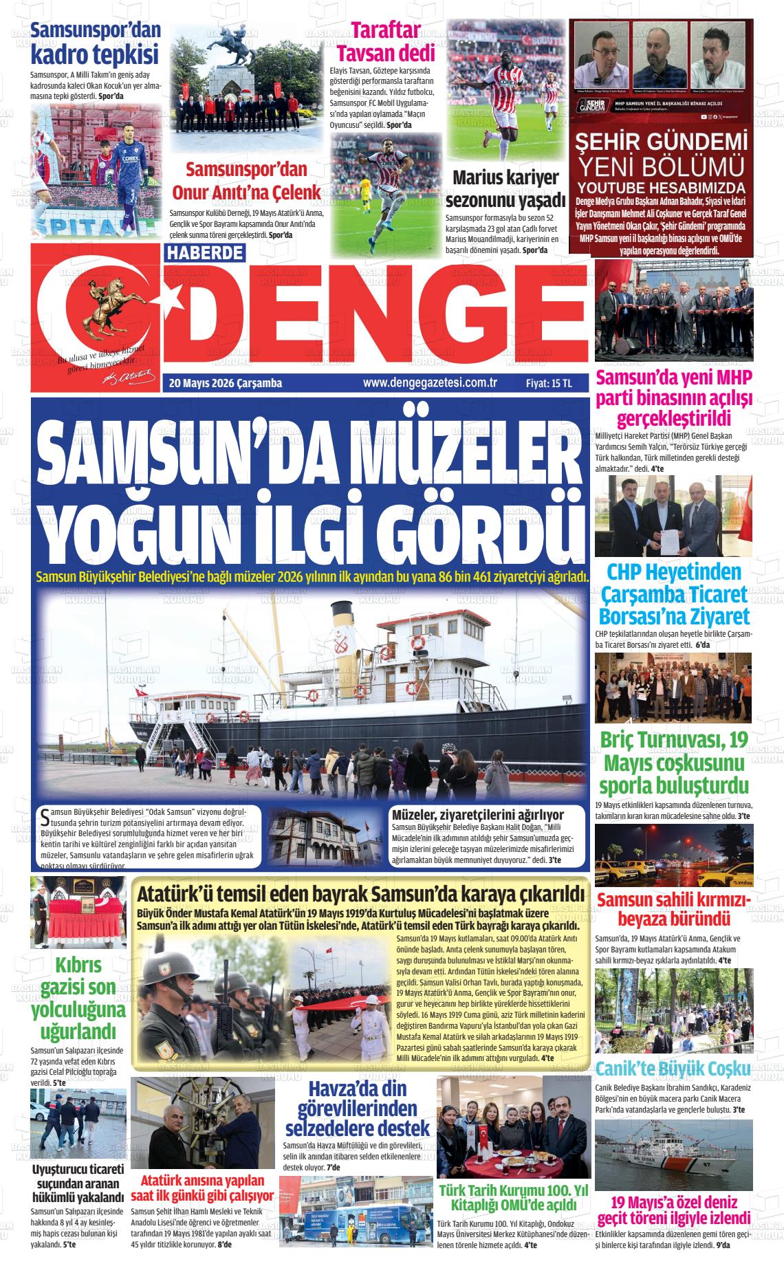 Samsun Haberdedenge 20.05.2026