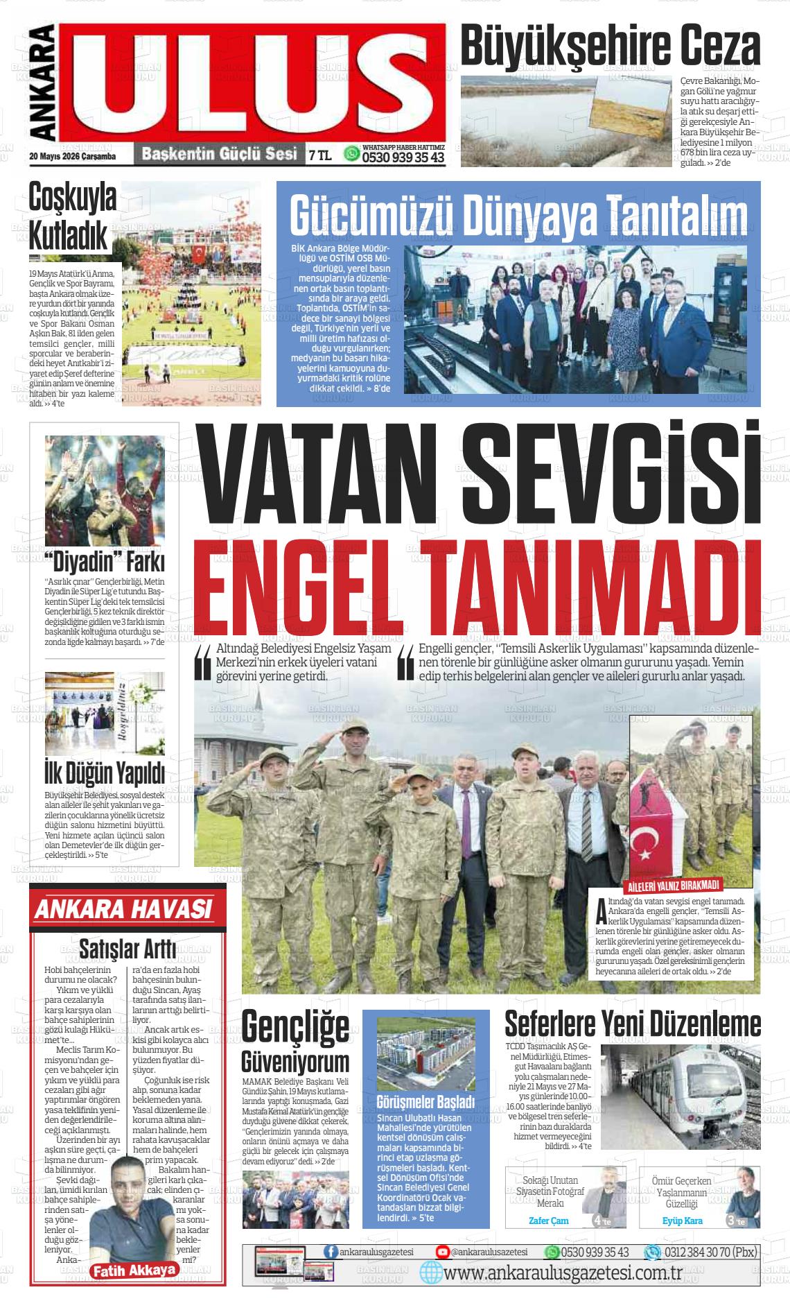 Ankara Habervaktim 20.05.2026
