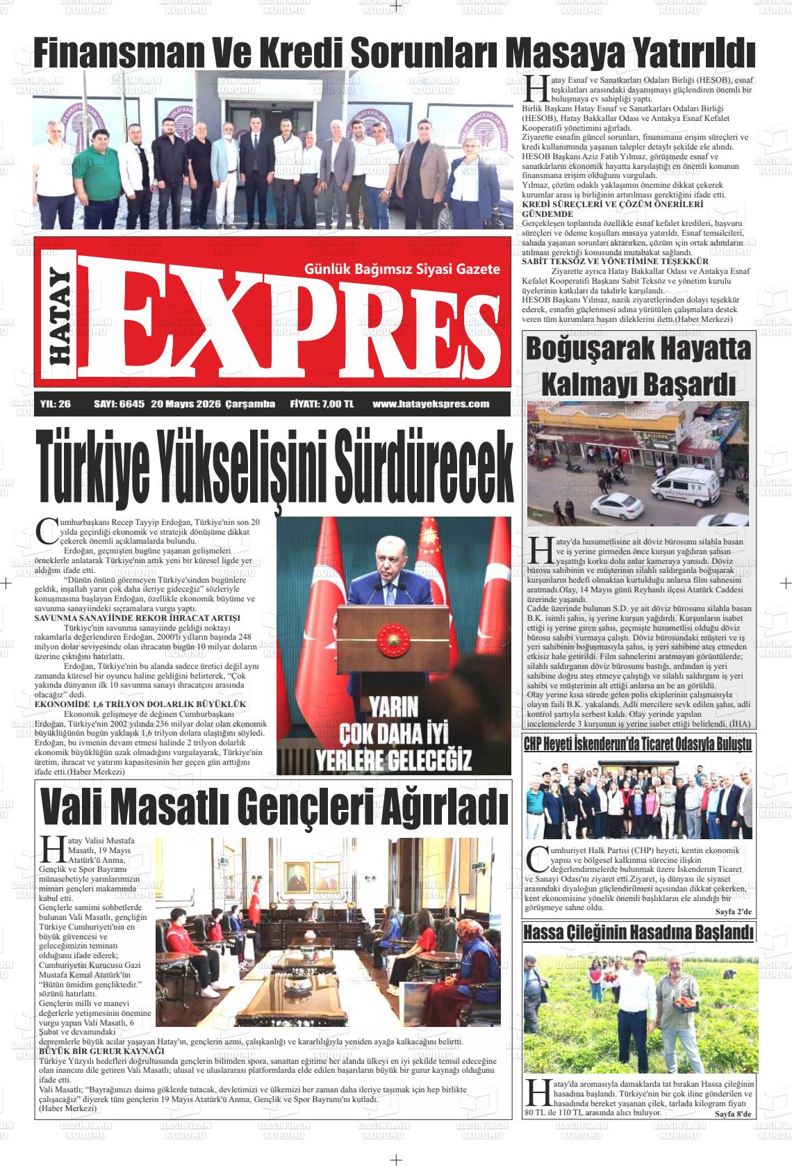 Hatay Expres 20.05.2026