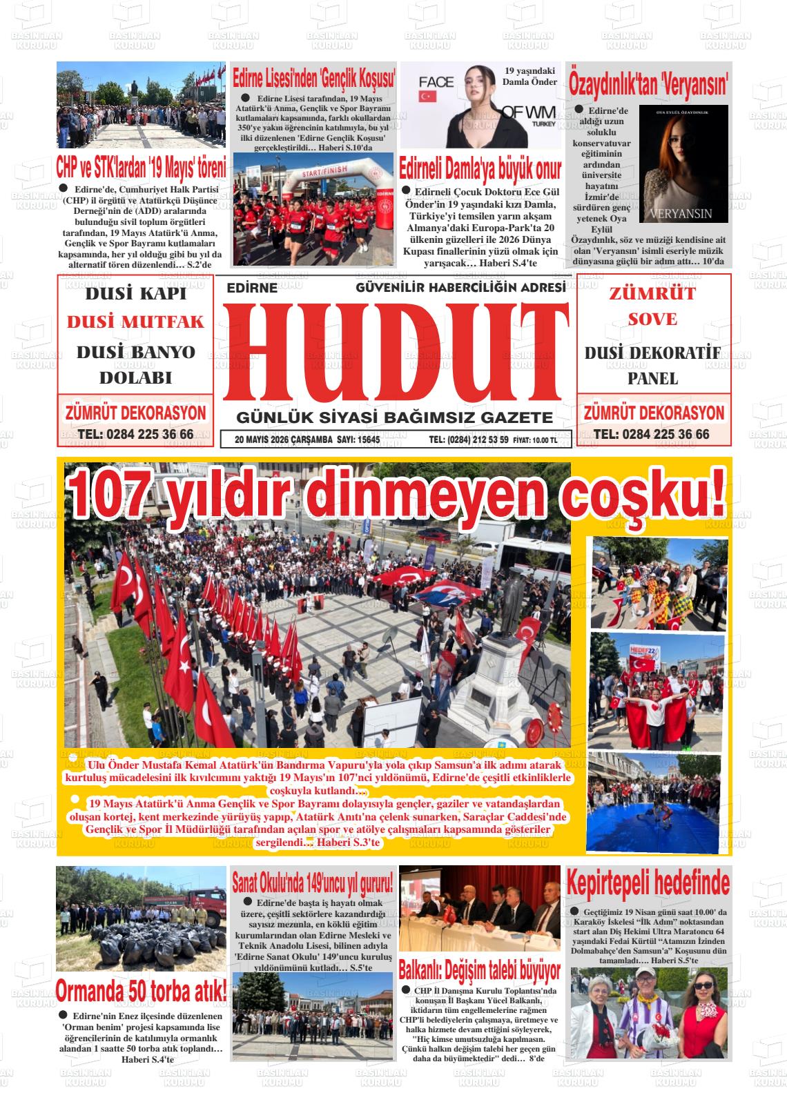 Edirne Hudut 20.05.2026
