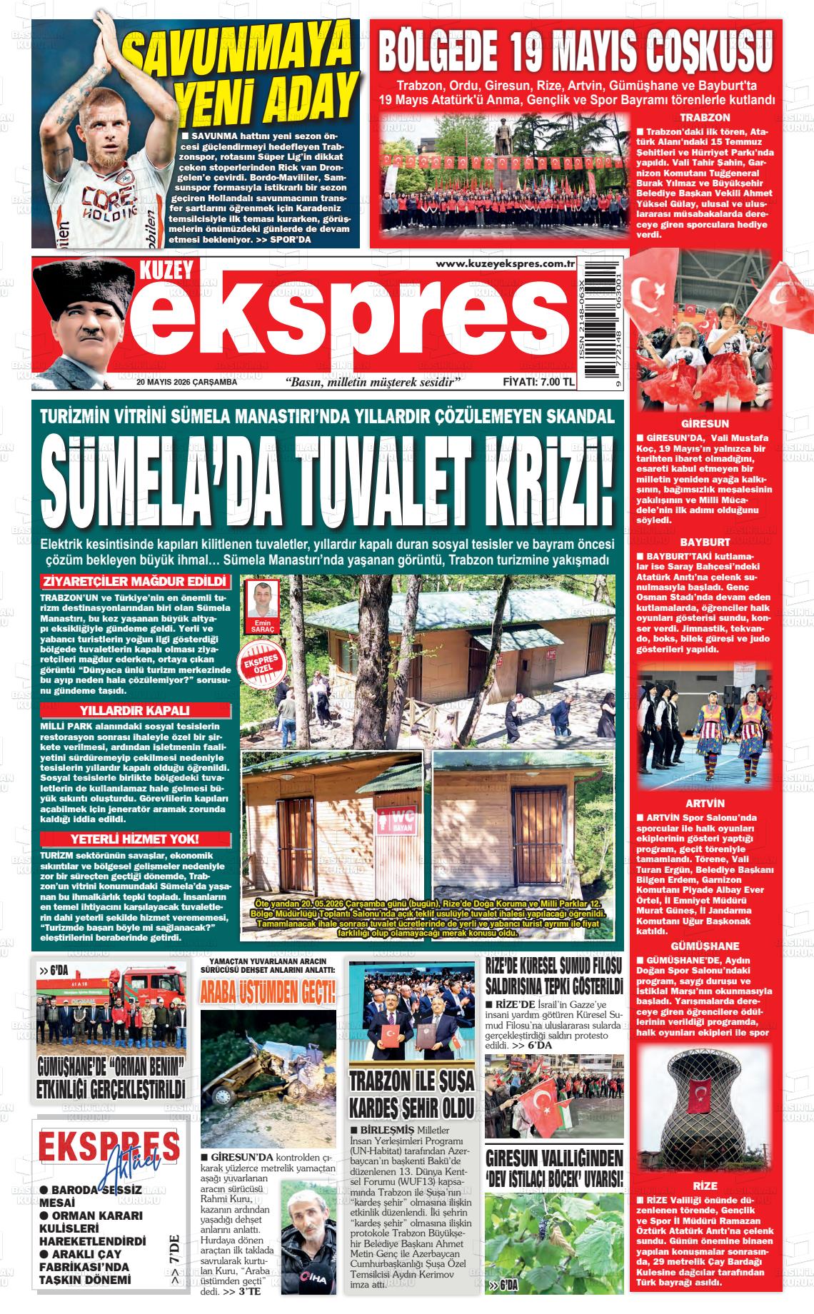 Trabzon Kuzeyekspres 20.05.2026