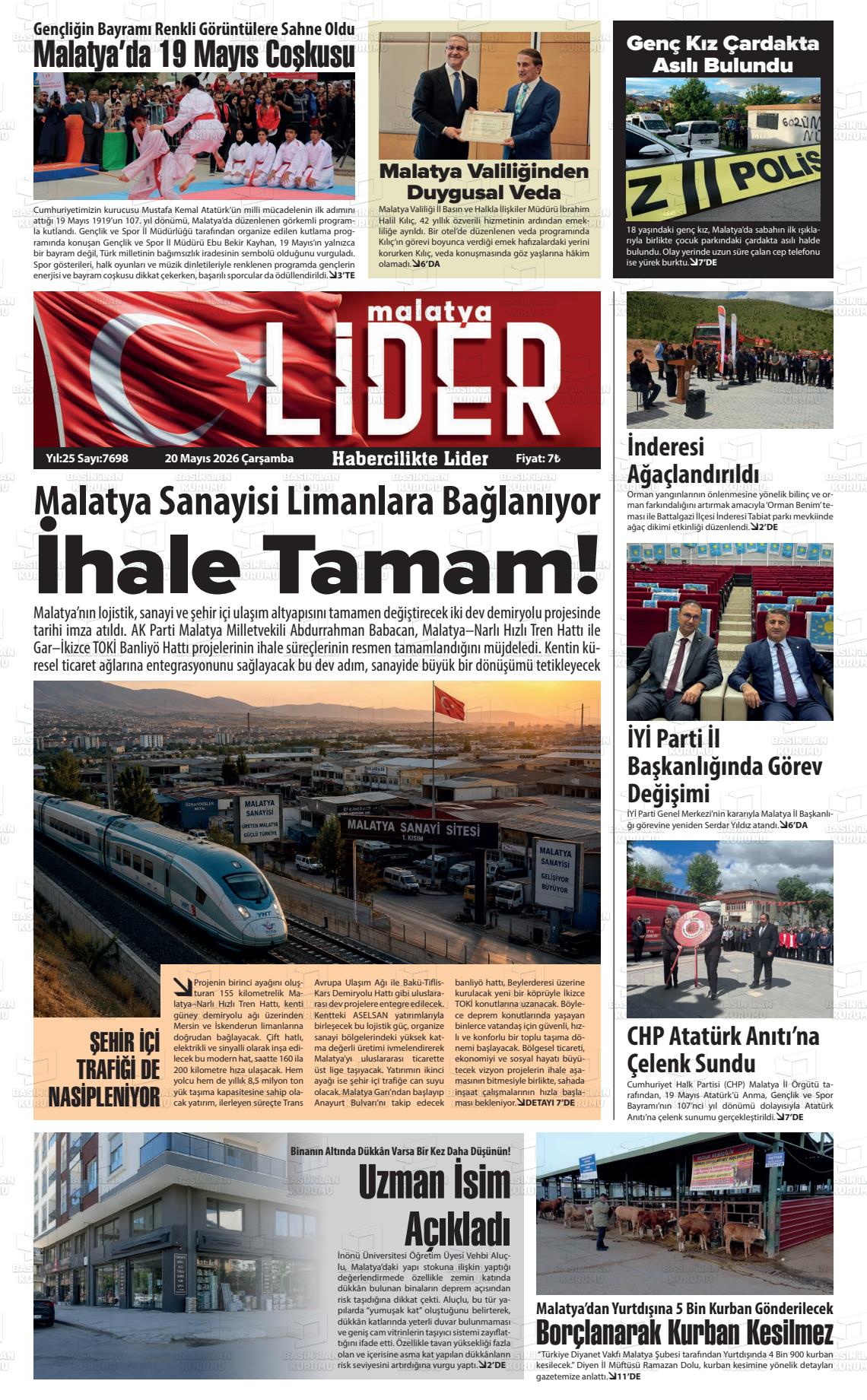 Malatya Sonsoz 20.05.2026